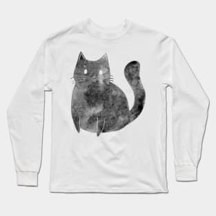 Cute Black Cat Long Sleeve T-Shirt